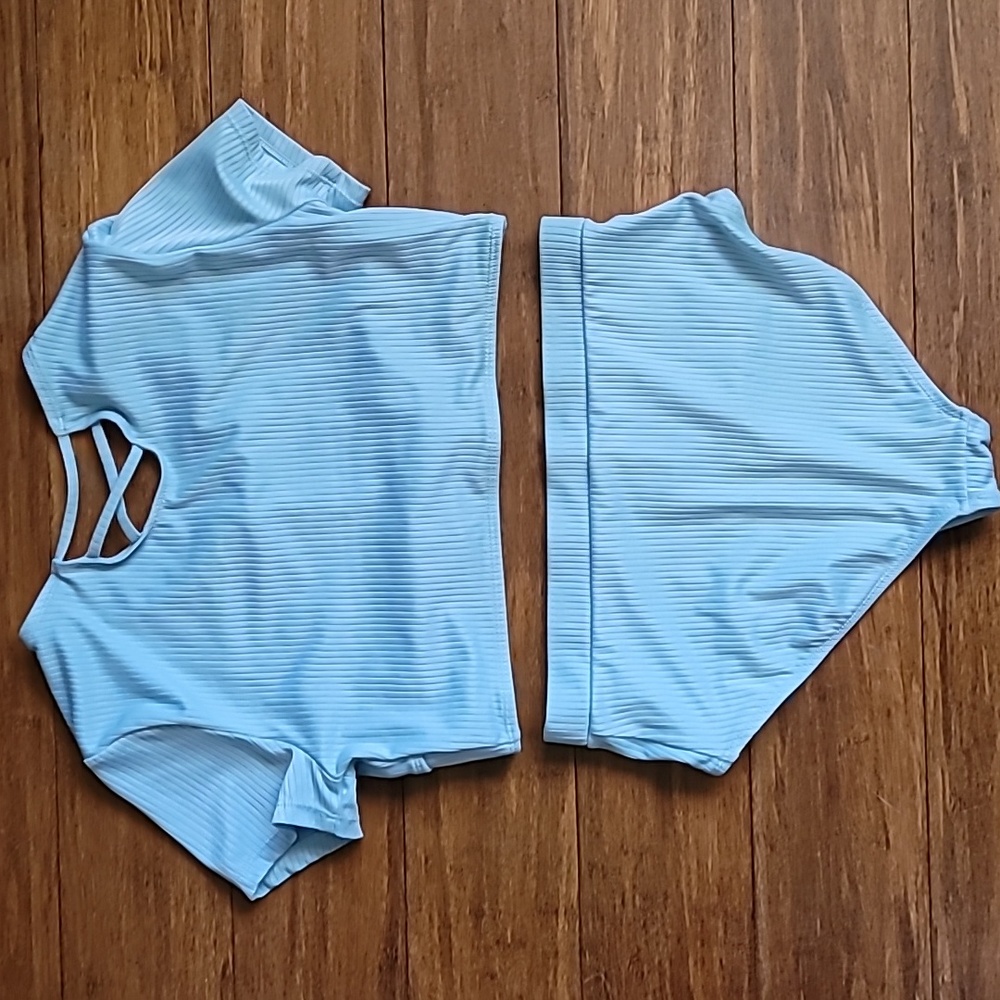 Oldnavy Girls szXXL Light blue  swimsuit - Picture 2 of 2